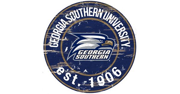 Georgia Southern Eagles Distressed 24" x 24" Round Wall Art