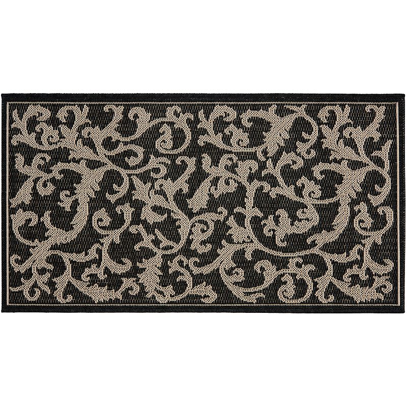 Safavieh Courtyard Ivy Vines Indoor Outdoor Rug, Multicolor, 6.5X9.5 Ft