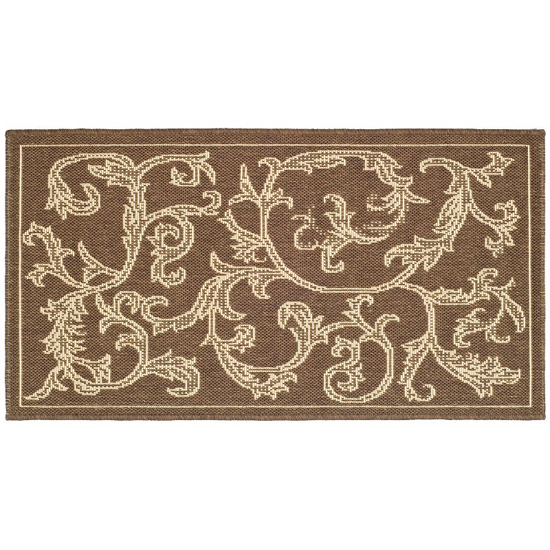 Safavieh Courtyard Ivy Vines Indoor Outdoor Rug, Multicolor, 6.5X9.5 Ft