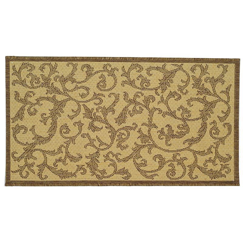 Safavieh Courtyard Ivy Vines Indoor Outdoor Rug, Multicolor, 8Ft Rnd