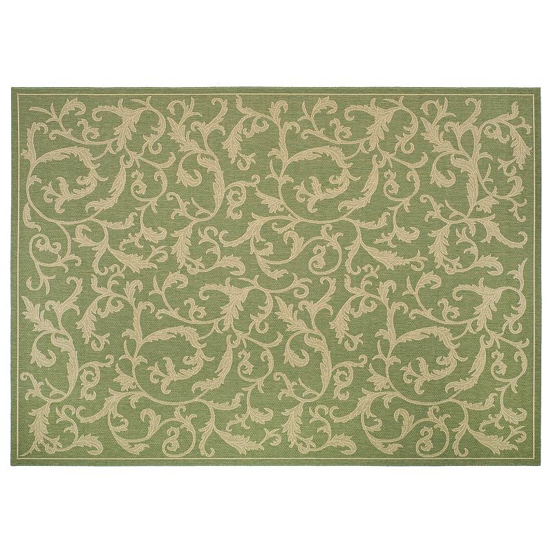 Safavieh Courtyard Ivy Vines Indoor Outdoor Rug, Multicolor, 6.5Ft Sq