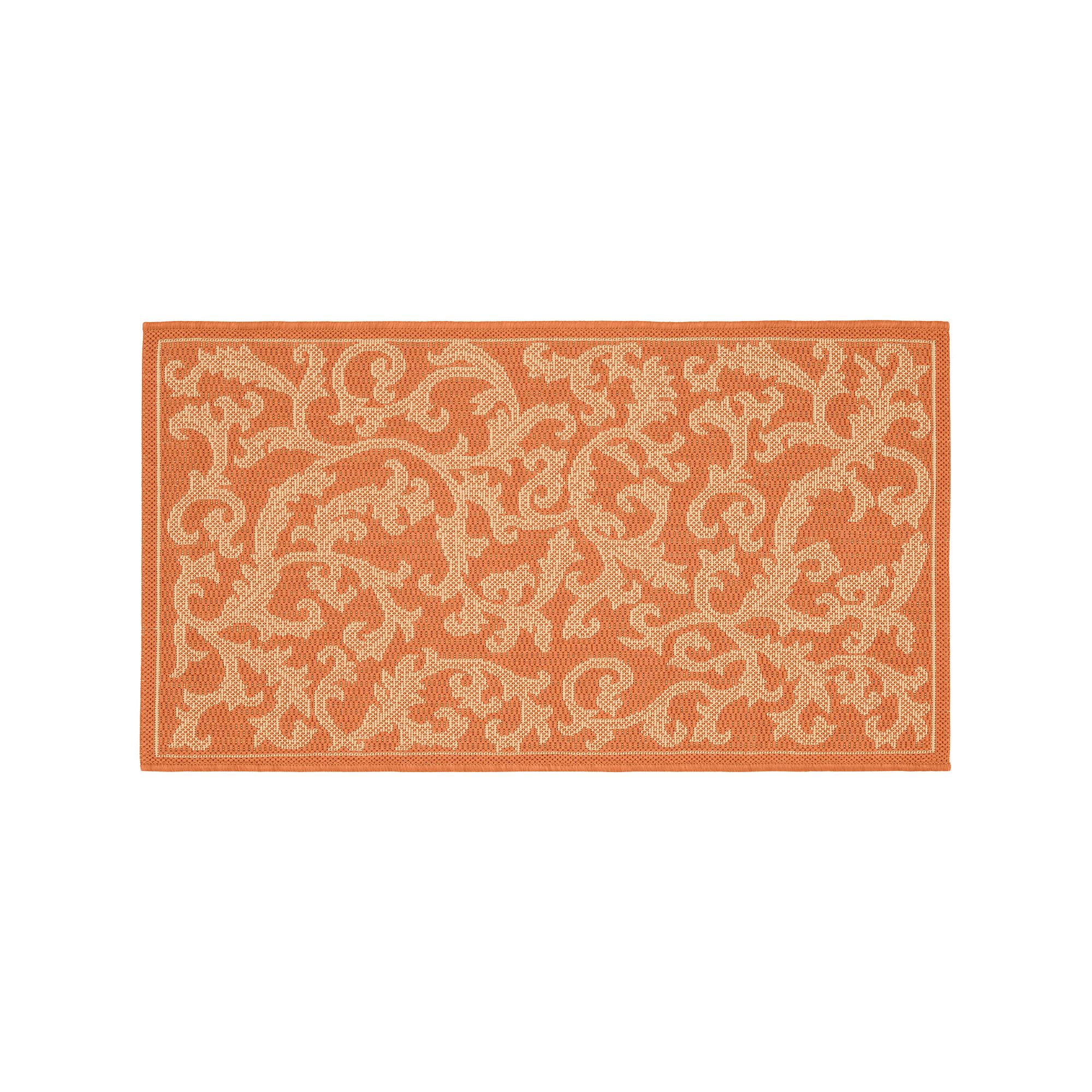 Safavieh Courtyard Ivy Vines Indoor Outdoor Rug, Terracotta Natural
