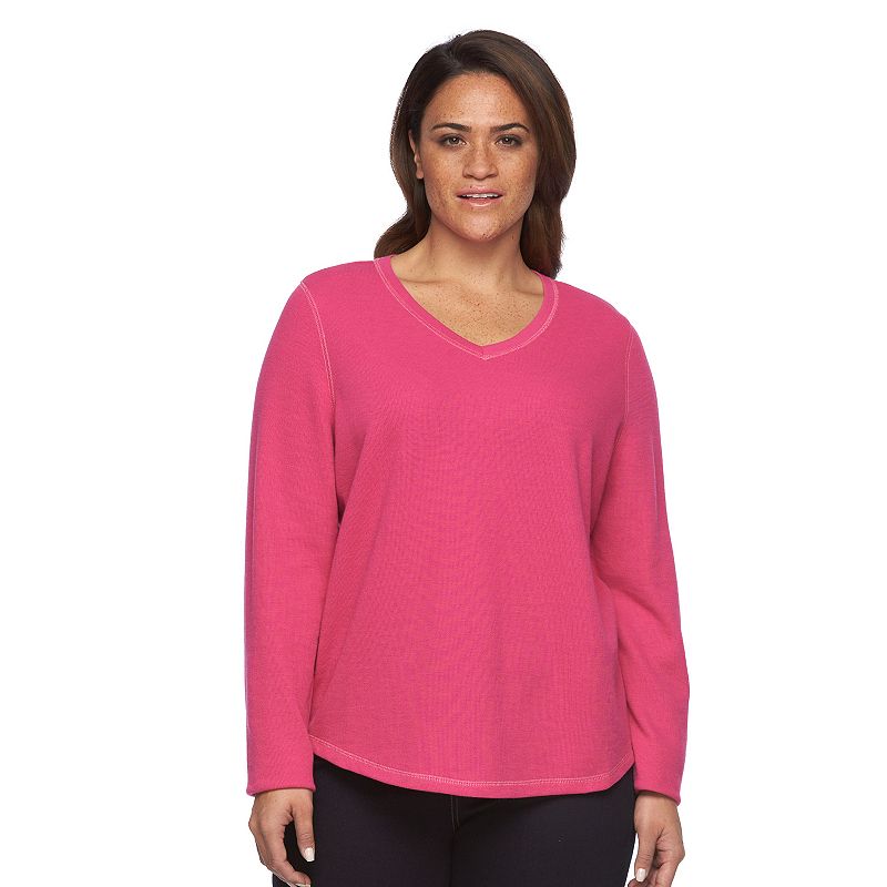 Cotton Blend Long Sleeves Top | Kohl's