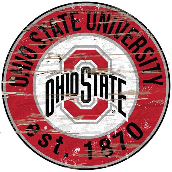 Ohio State Buckeyes Distressed 24