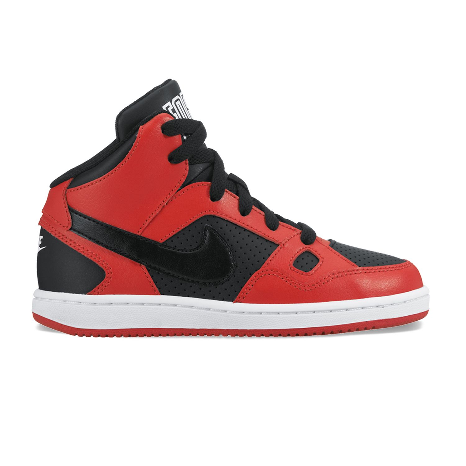 nike son of force mid red black