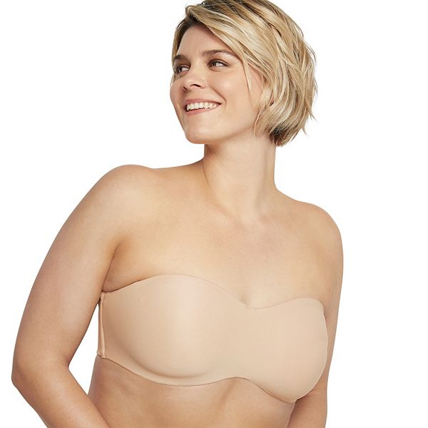 Women's Strapless Gathered Anti Slip Summer Thin Size Oversized Thickened  and Non Marking Bra Womens Bras Front Soft Beige at  Women's Clothing  store