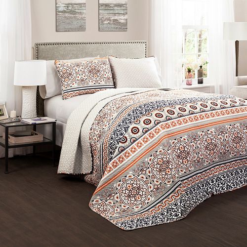 Lush Decor Nesco 3-pc. Reversible Quilt Set