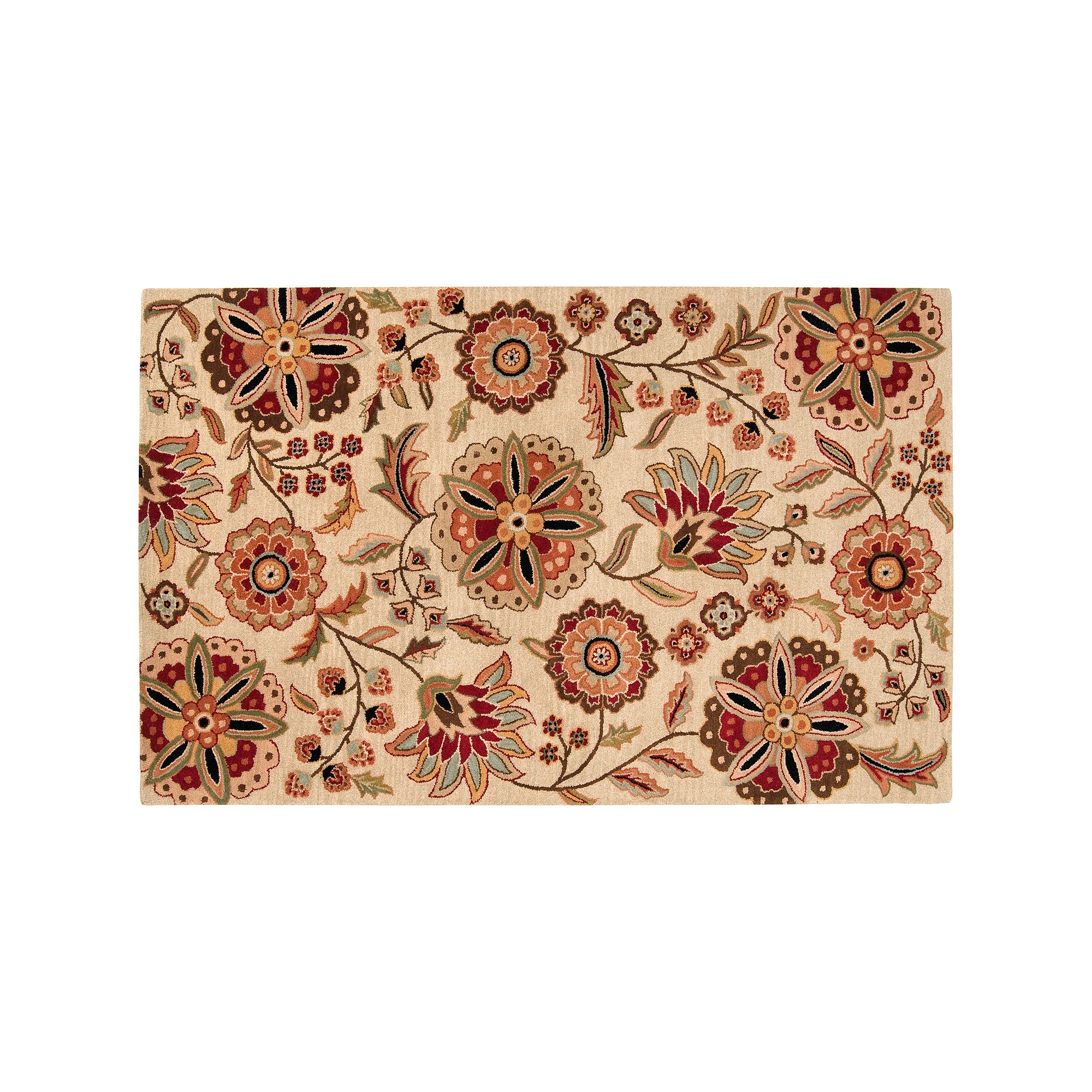 Decor 140 Athena Floral Wool Rug, Multicolor