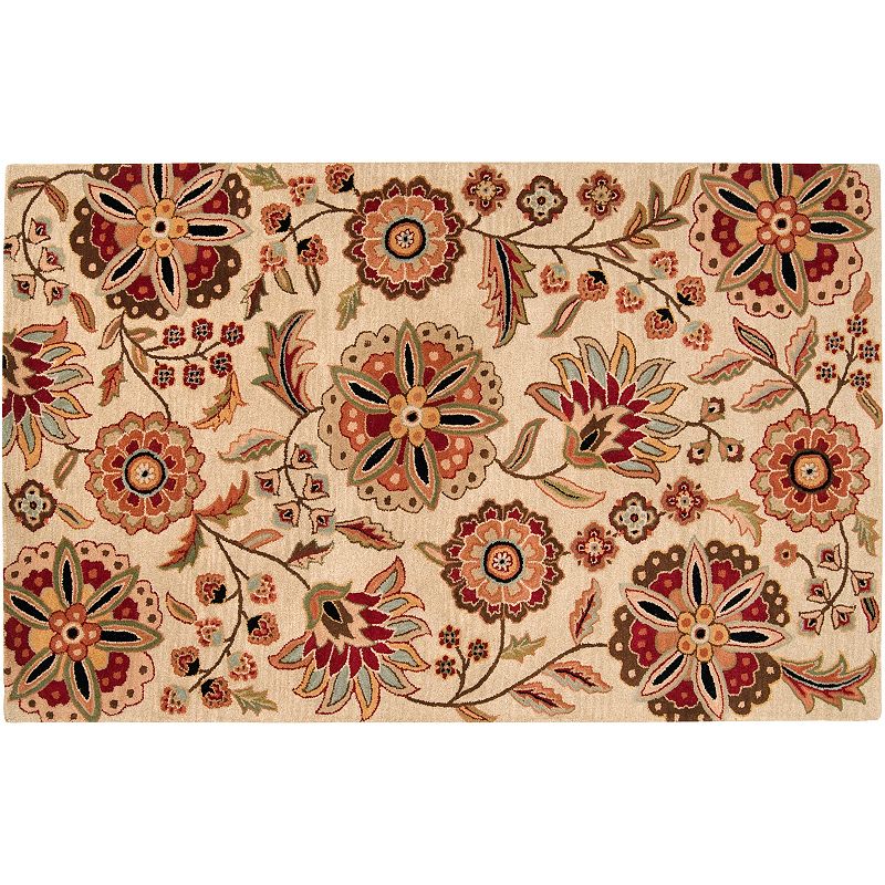 Decor 140 Athena Floral Wool Rug, Multicolor, 8X11 Ft