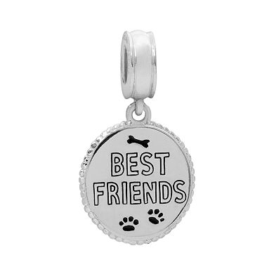 Peanuts Sterling Silver "Best Friends" Snoopy Charm