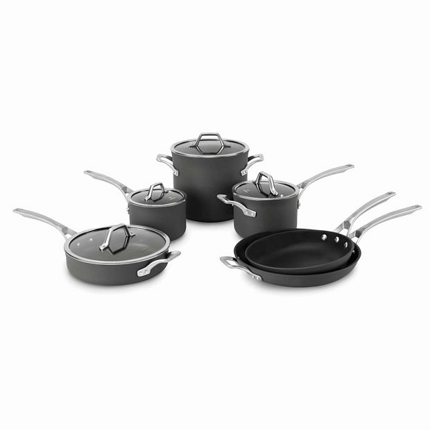 Calphalon Signature 10-pc. Hard-Anodized Nonstick Aluminum Cookware Set