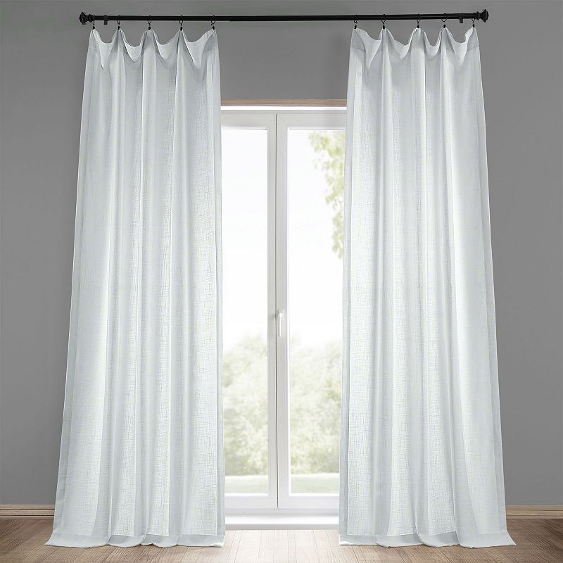 UPC 799695726806 product image for EFF 1-Panel Heavyweight Solid Window Curtain, Rice White | upcitemdb.com