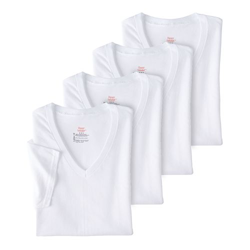 hanes 4 tagless pocket tees