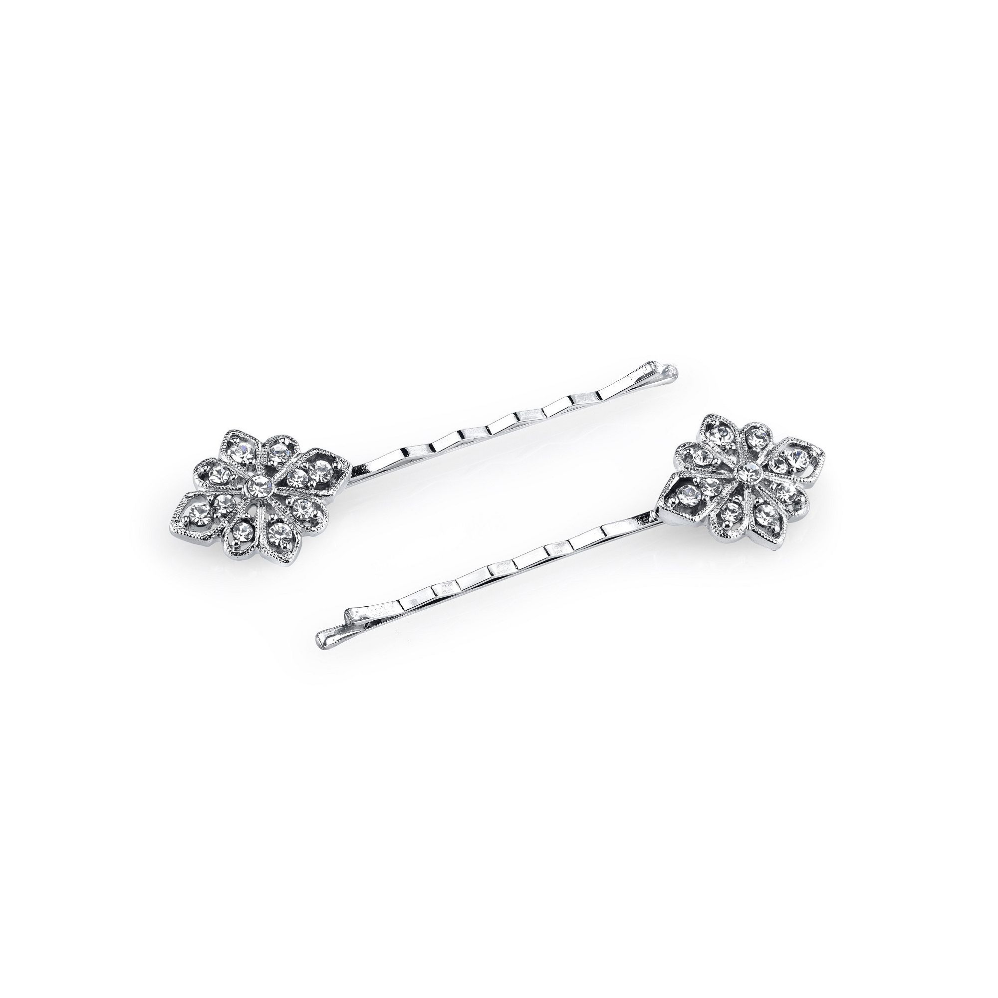 1928 2-Pc. Bobby Pin Set, White