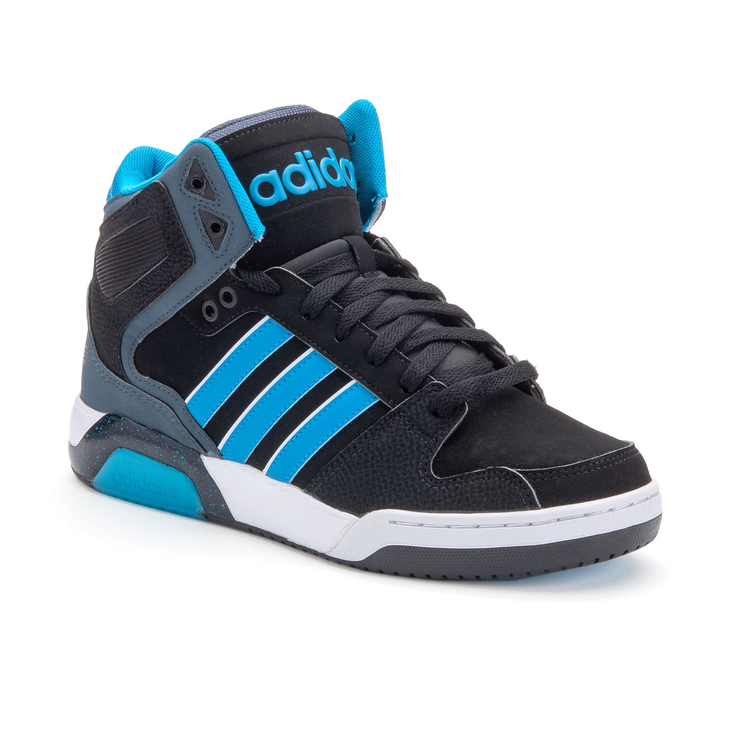 adidas blue 90s mid top sneaker