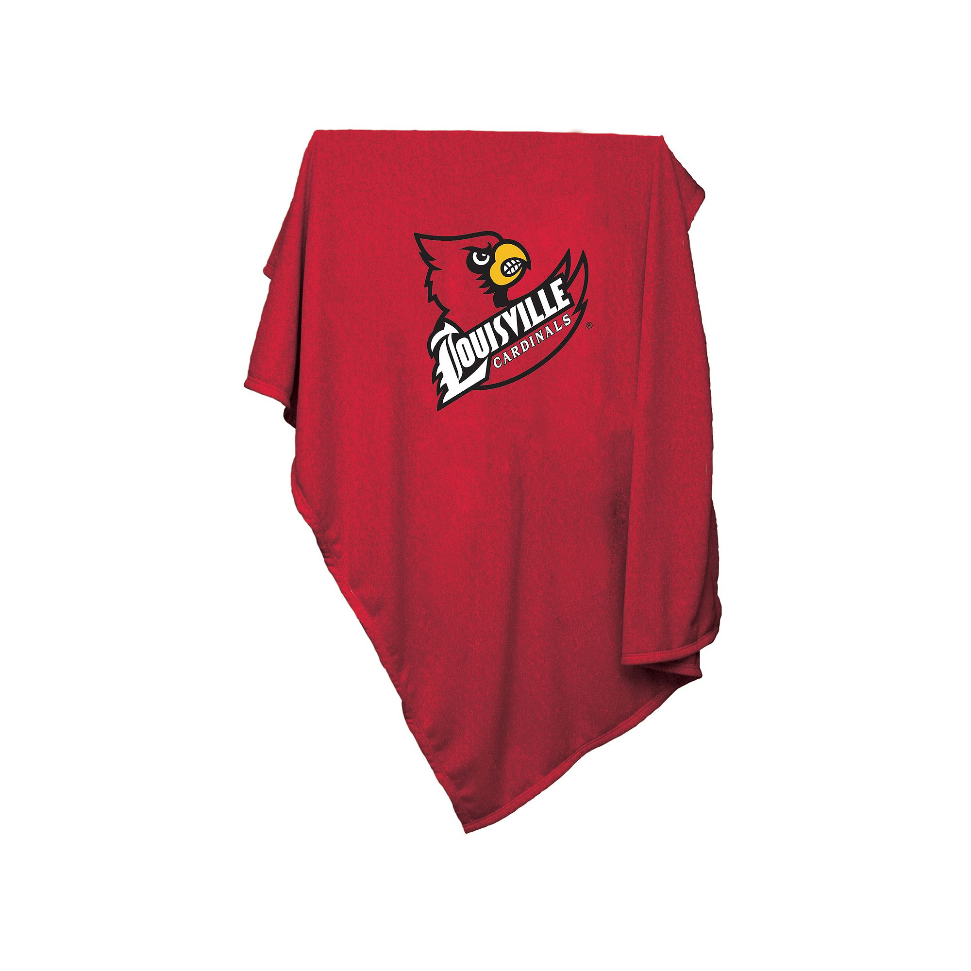 Logo Brand Louisville Cardinals Sweatshirt Blanket, Team