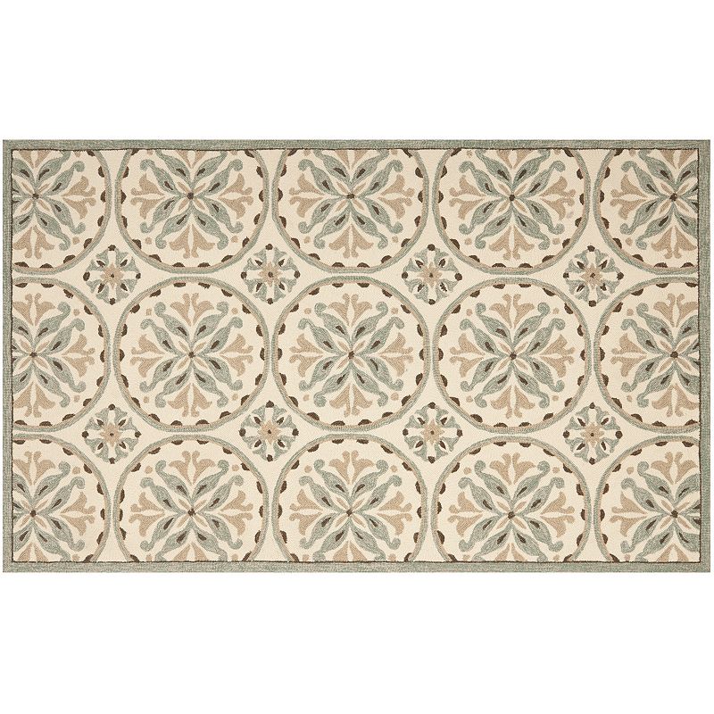 Safavieh Four Seasons Medallions Indoor Outdoor Rug, Multicolor, 3.5X5.5 Ft