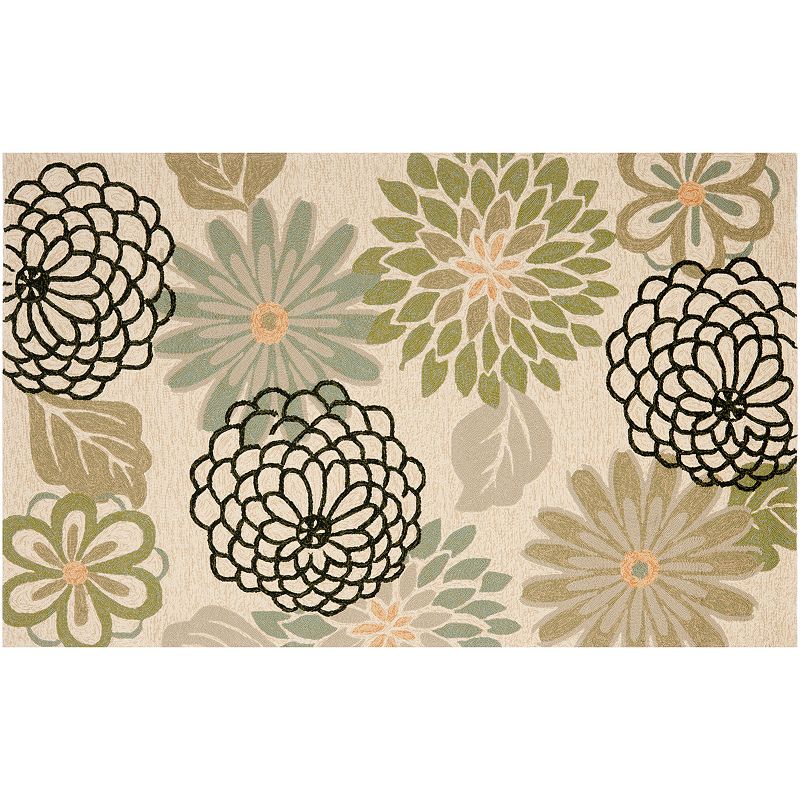 Safavieh Four Seasons Flora Indoor Outdoor Rug, Multicolor, 5X7 Ft