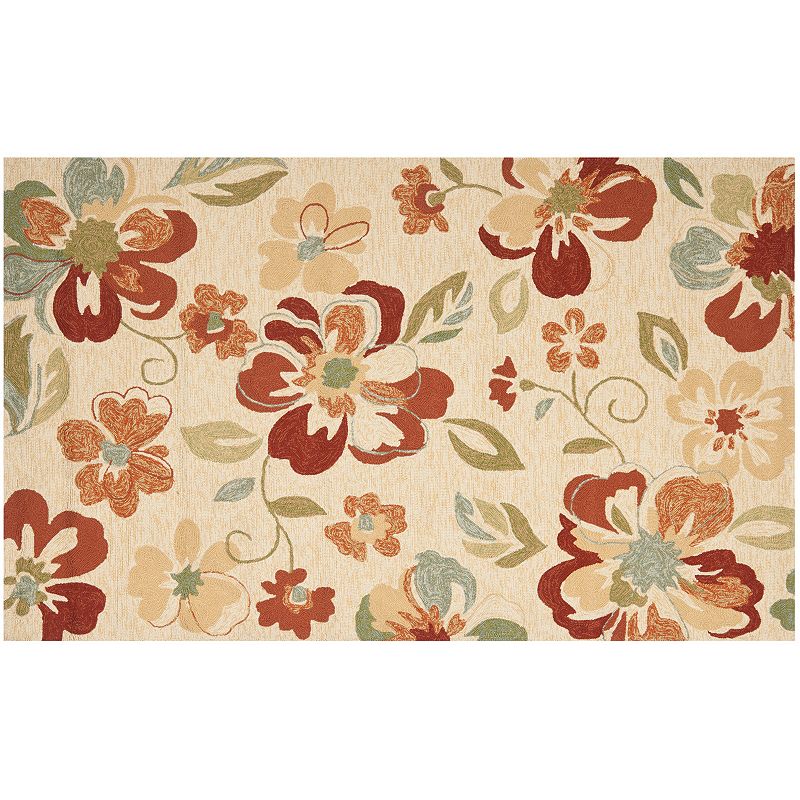 Safavieh Four Seasons Flowers Indoor Outdoor Rug, Multicolor, 3.5X5.5 Ft