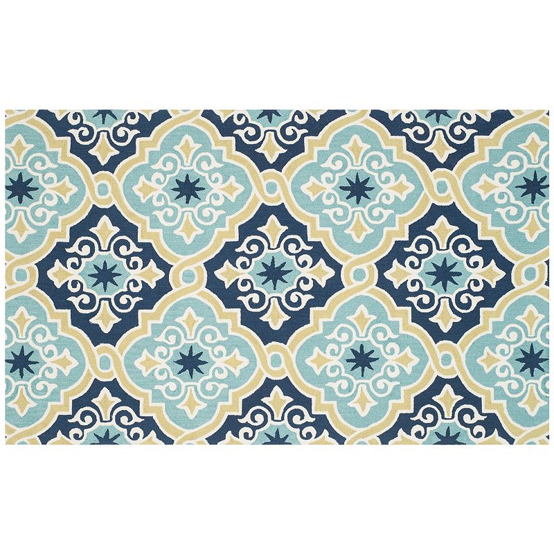 Safavieh Four Seasons Regal Medallion Indoor Outdoor Rug, Multicolor, 5X8 Ft