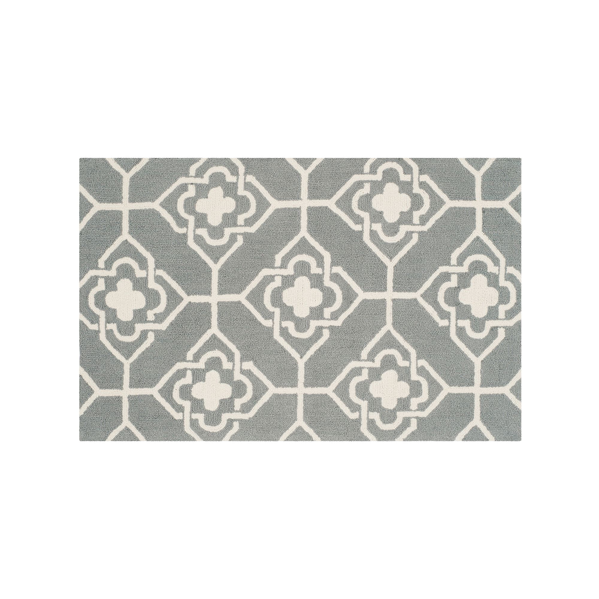 Safavieh Four Seasons Geo Indoor Outdoor Rug, Gray Ivory