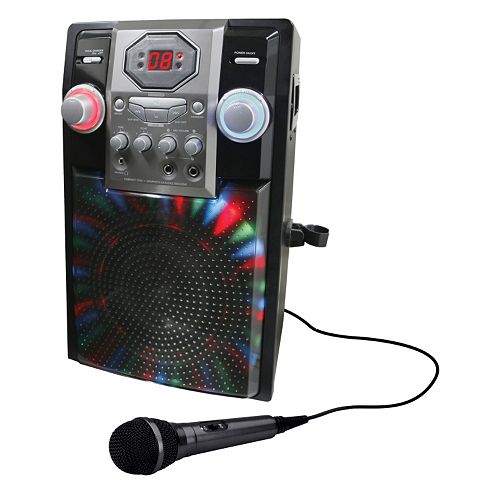 GPX Bluetooth Karaoke Machine Party System with Microphone