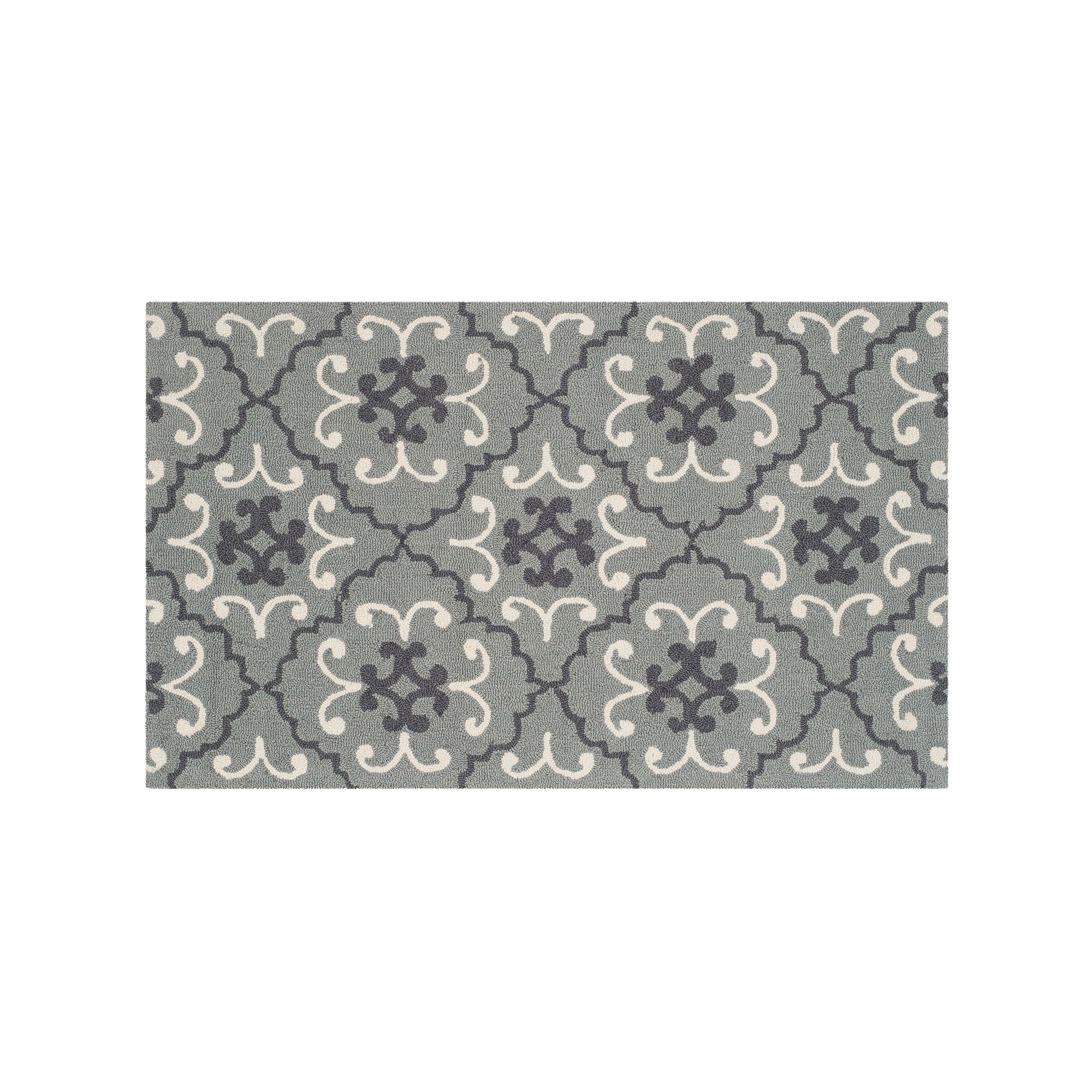 Safavieh Four Seasons Moroccan Medallion Indoor Outdoor Rug, Gray Ivory