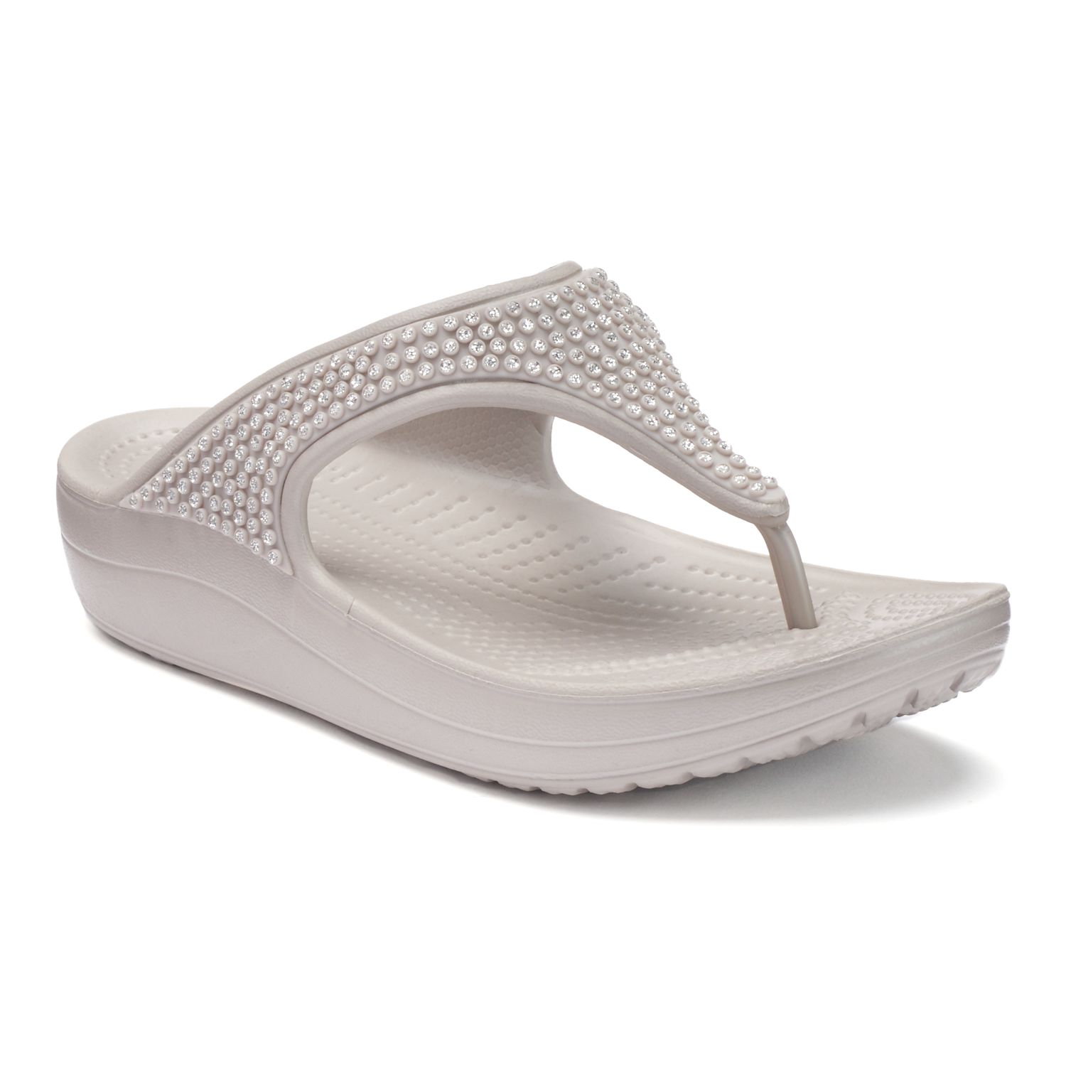 crocs platform flip flops