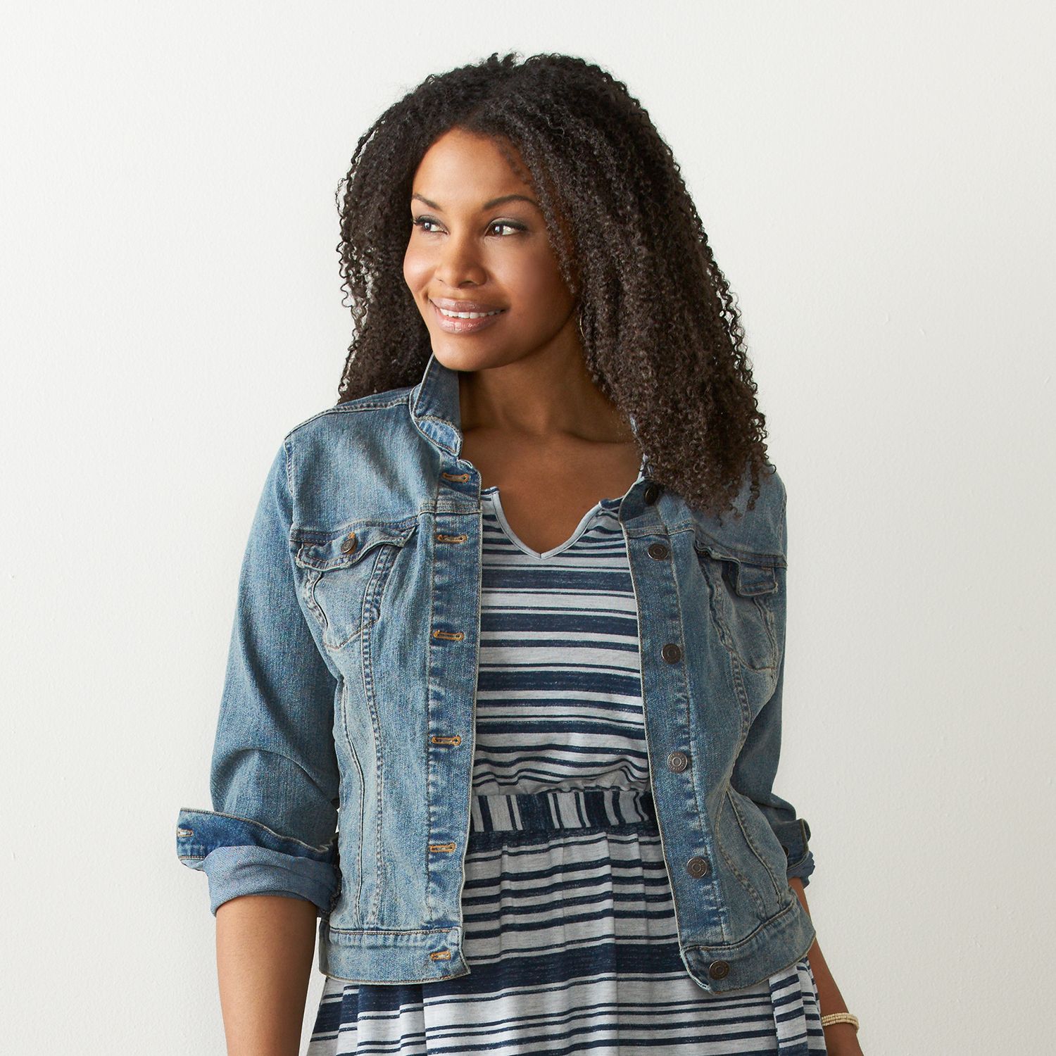 kohls plus size jean jackets