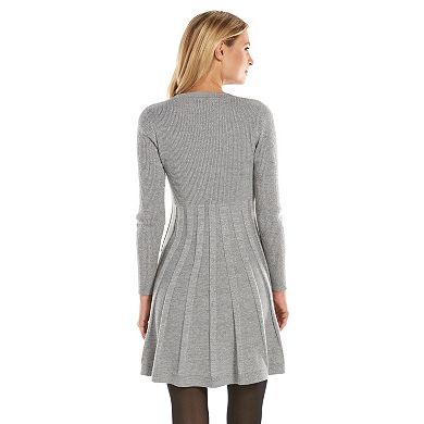Dana Buchman Fit & Flare Sweaterdress - Women's