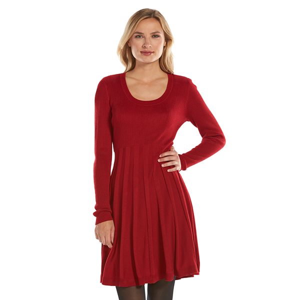 Dana Buchman Fit & Flare Sweaterdress - Women's