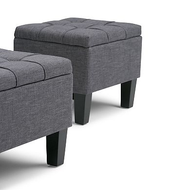 Simply Home Dover Storage Ottoman Bench 3-piece Set