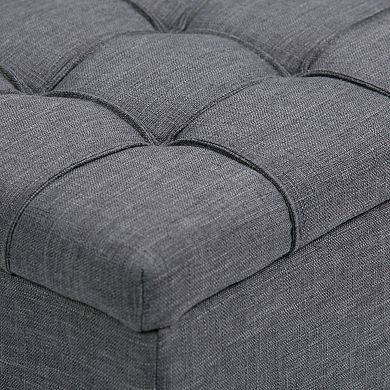 Simply Home Dover Storage Ottoman Bench 3-piece Set