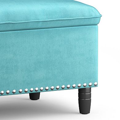 Simpli Home Pillow Top Storage Ottoman