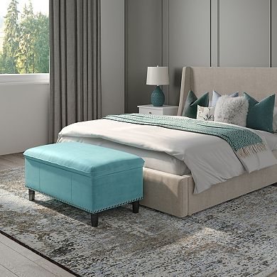 Simpli Home Pillow Top Storage Ottoman