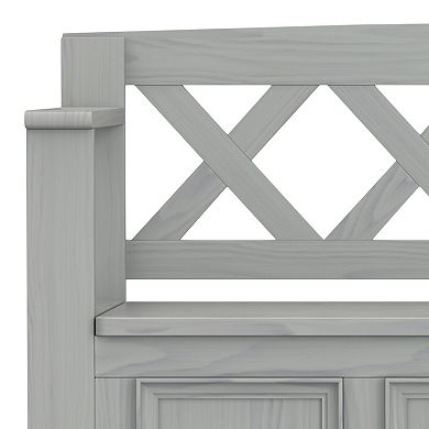 Simpli Home Amherst Entryway Storage Bench