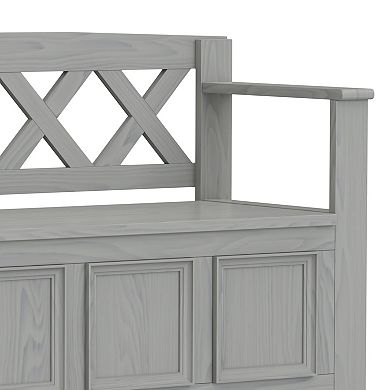 Simpli Home Amherst Entryway Storage Bench