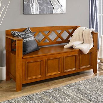 Simpli Home Amherst Entryway Storage Bench
