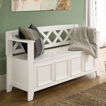 Simpli Home Amherst Entryway Storage Bench