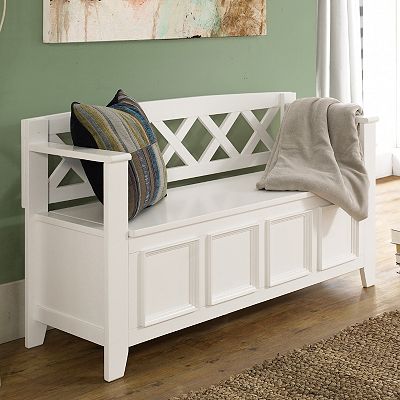 Simpli Home Amherst Entryway Storage Bench