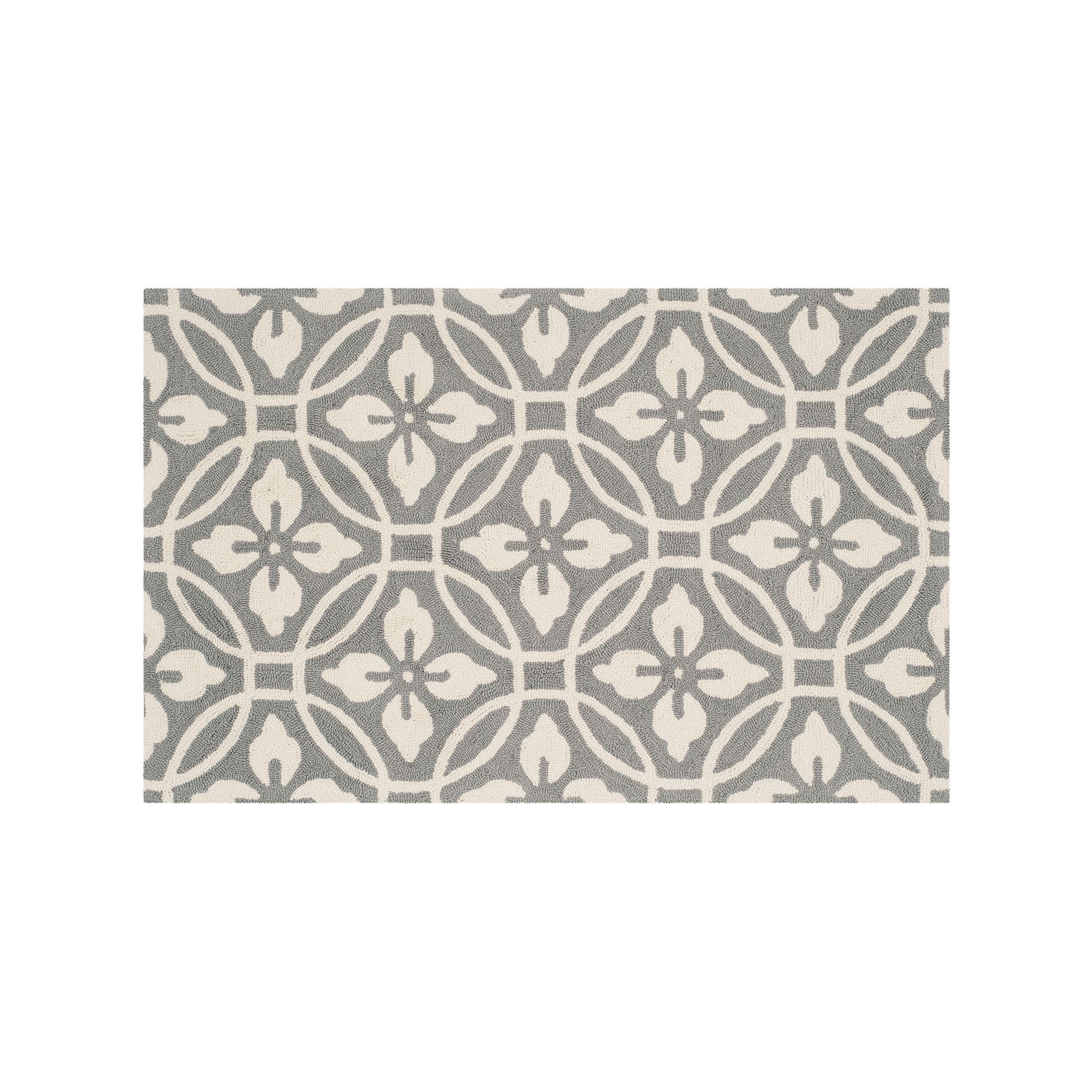 Safavieh Four Seasons Circles Geometric Indoor Outdoor Rug, Gray Ivory