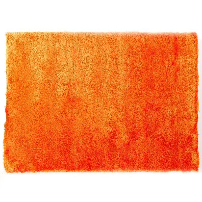 Momeni Luster Shag Rug, Orange, 2X8 Ft