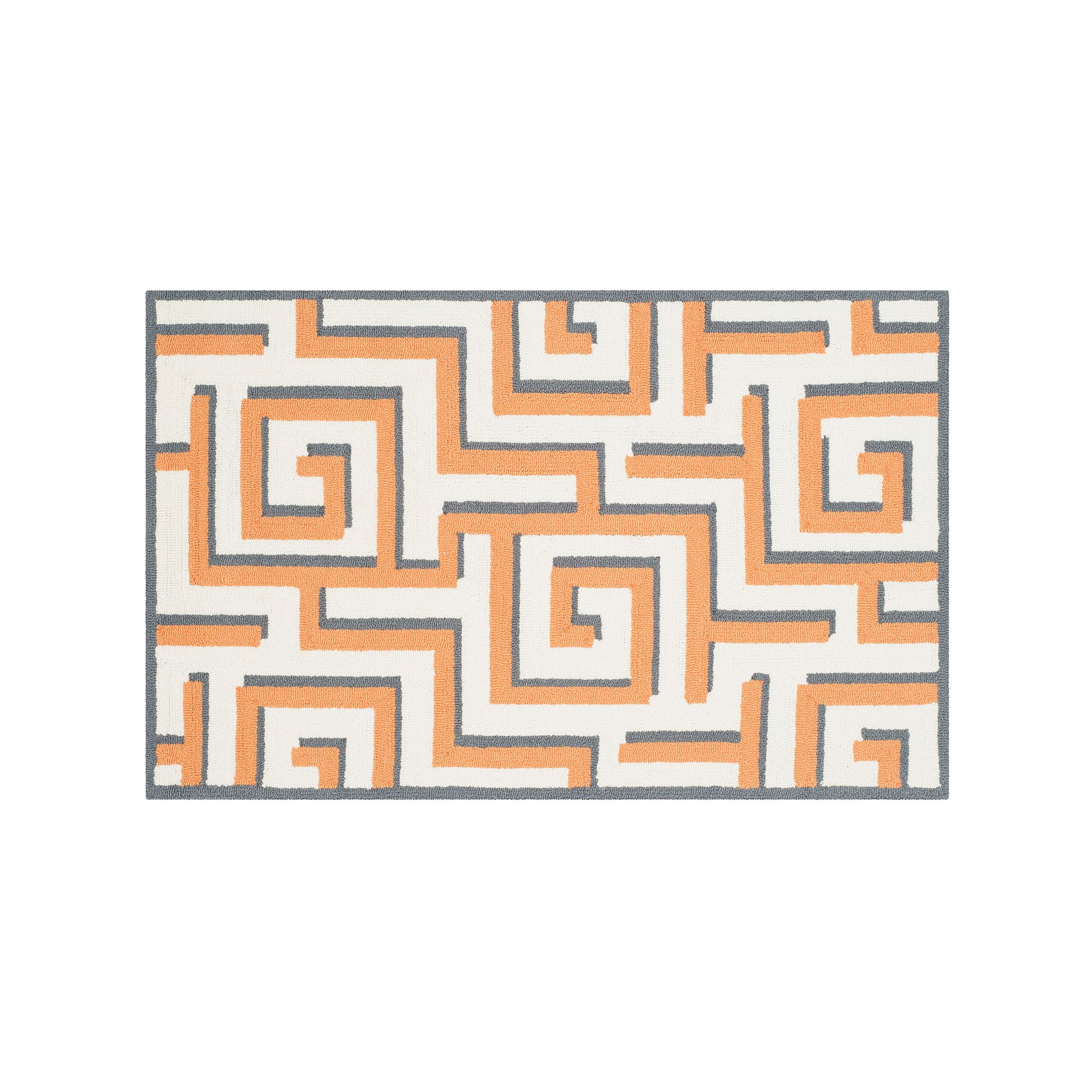 Safavieh Four Seasons Margate Geometric Indoor Outdoor Rug, Ivory Brown