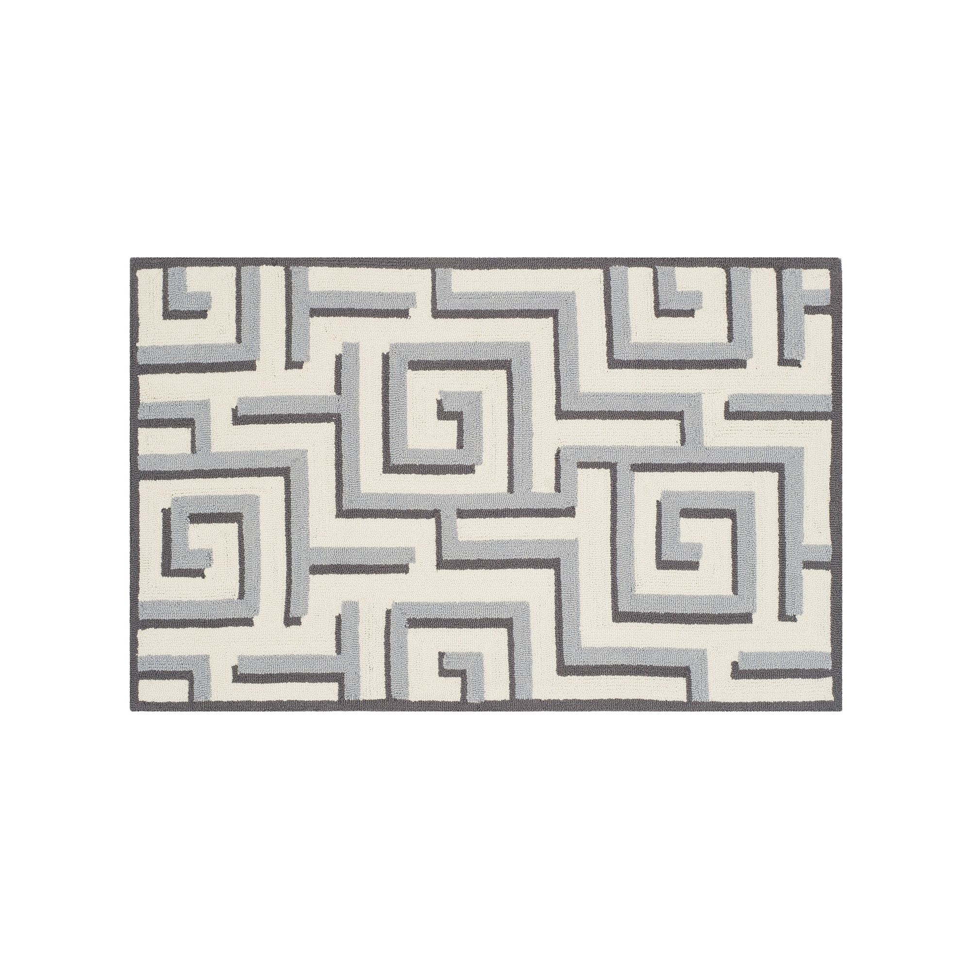 Safavieh Four Seasons Margate Geometric Indoor Outdoor Rug, Ivory Gray