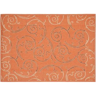 Safavieh Courtyard Scroll Indoor Outdoor Rug