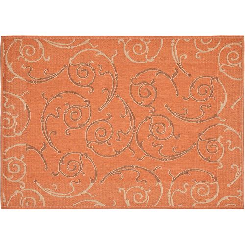 Safavieh Courtyard Scroll Indoor Outdoor Rug