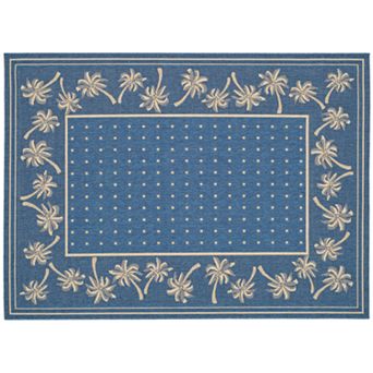 Safavieh Courtyard Palm Trees Indoor Outdoor Rug