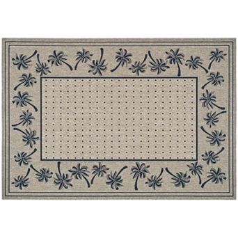 Safavieh Courtyard Palm Trees Indoor Outdoor Rug