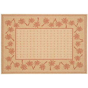 Safavieh Courtyard Palm Trees Indoor Outdoor Rug