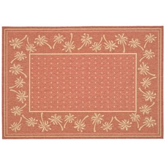Safavieh Courtyard Palm Trees Indoor Outdoor Rug